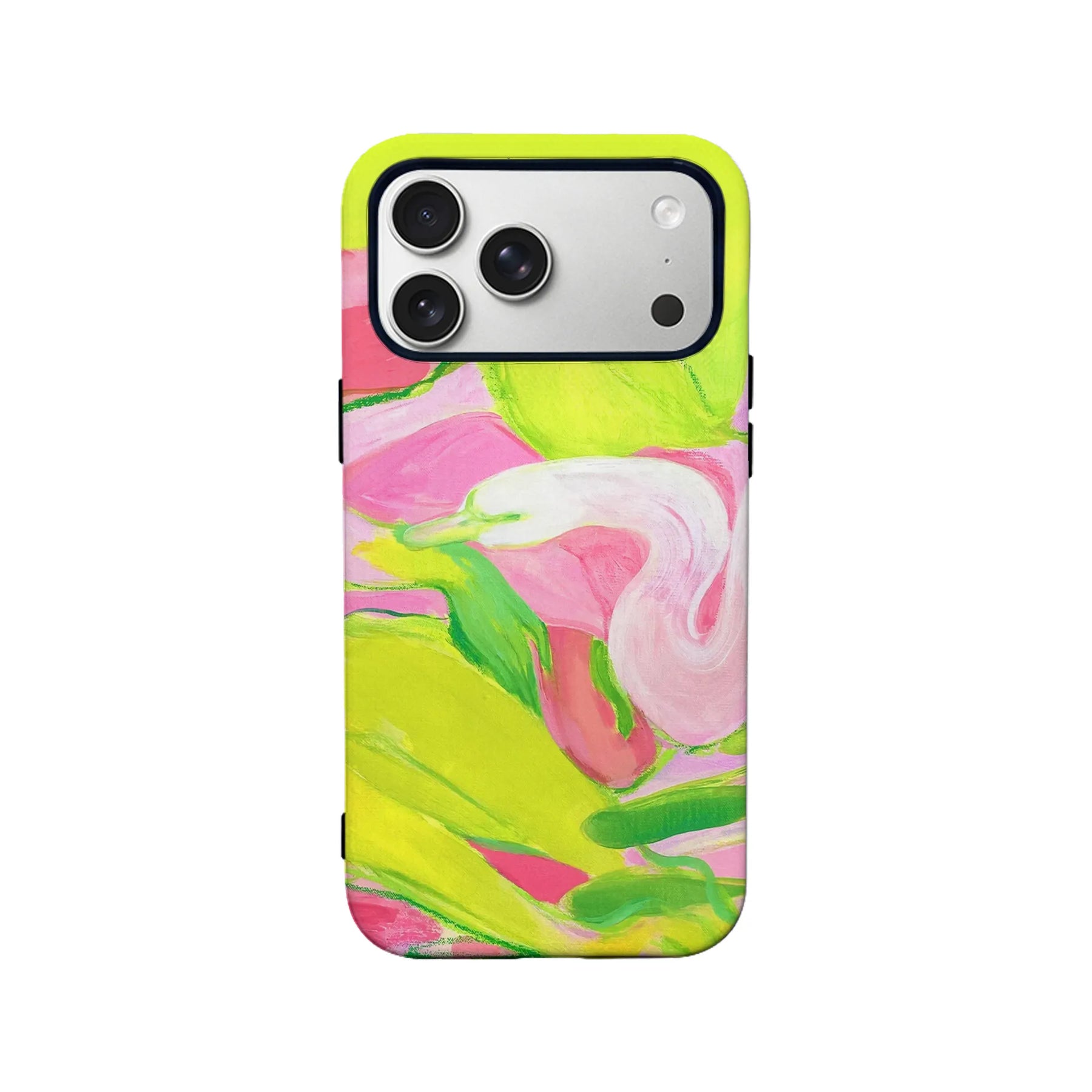 Funda para teléfono con diseño floral vibrante y arte abstracto