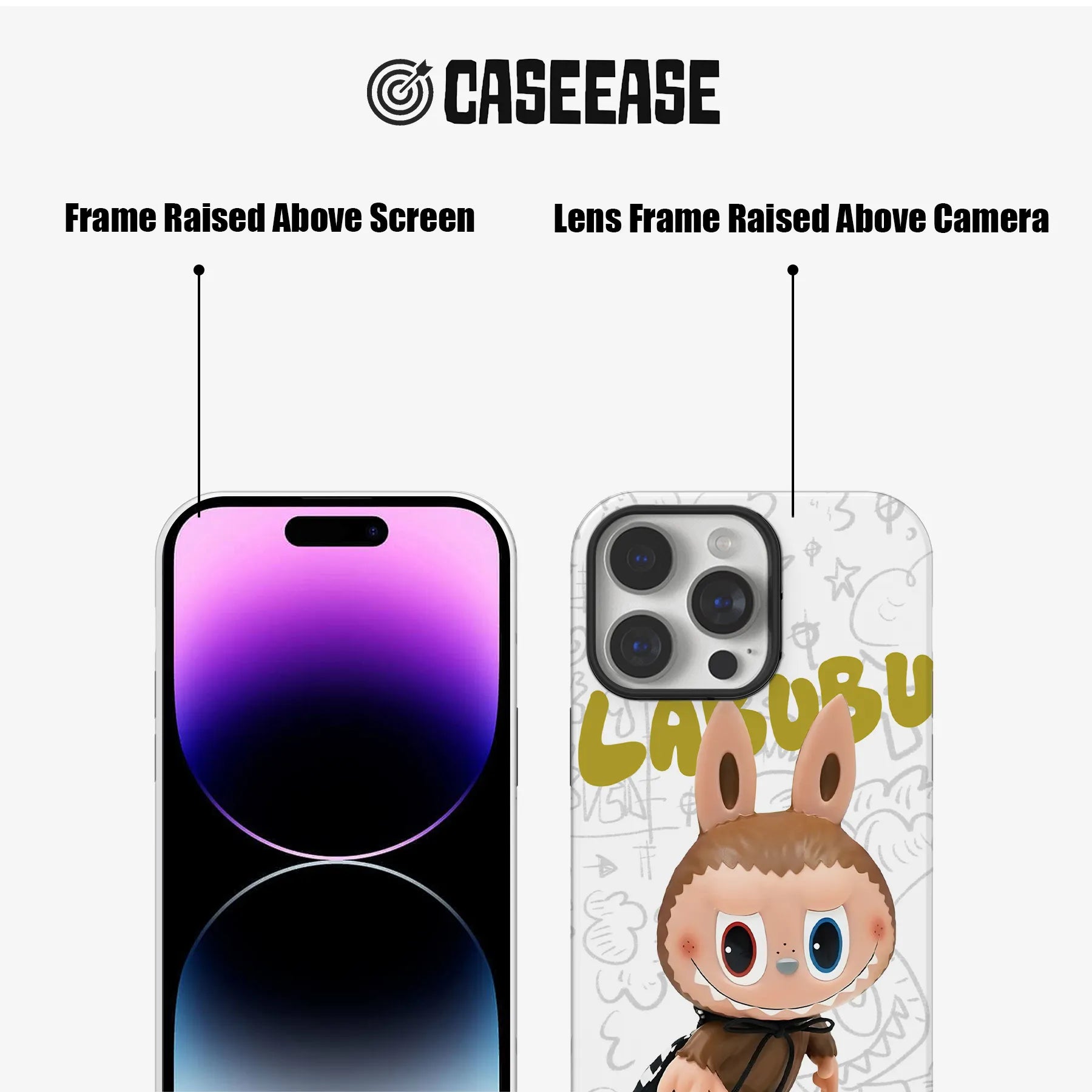 Cute Cartoon Character Phone Case - Labubu Design