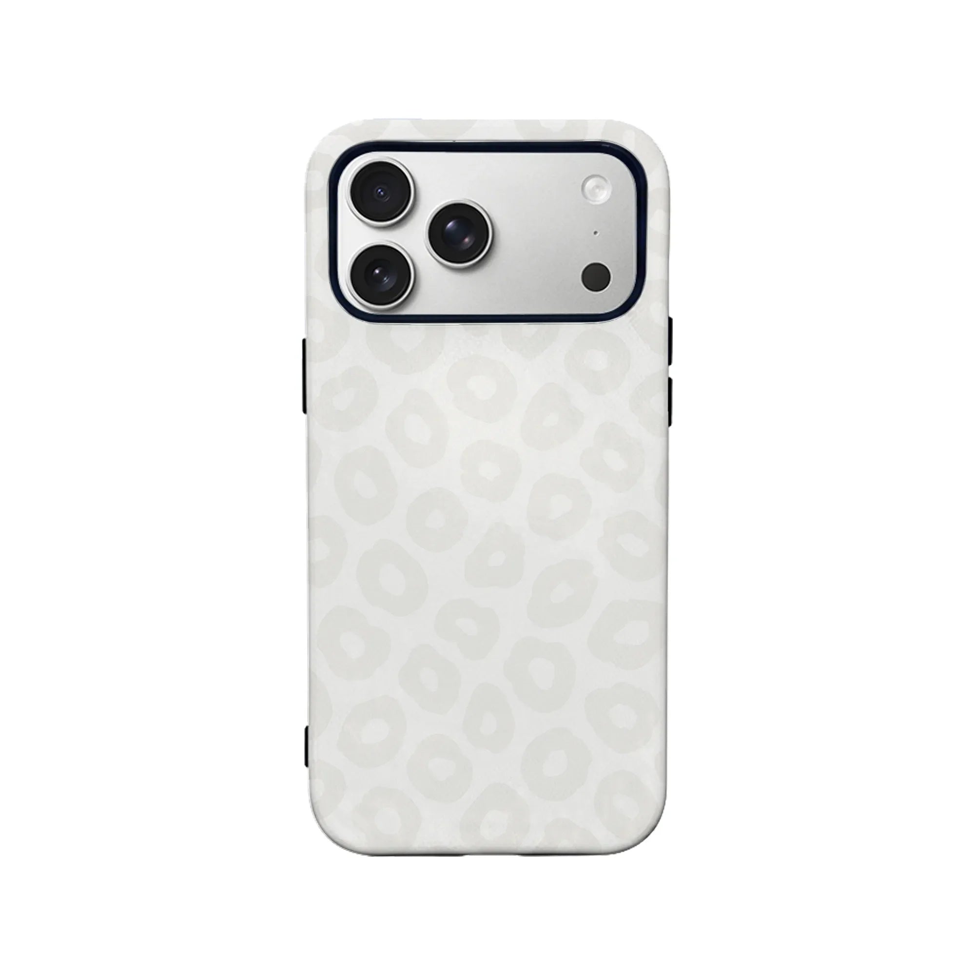 Stylish White Leopard Print Phone Case