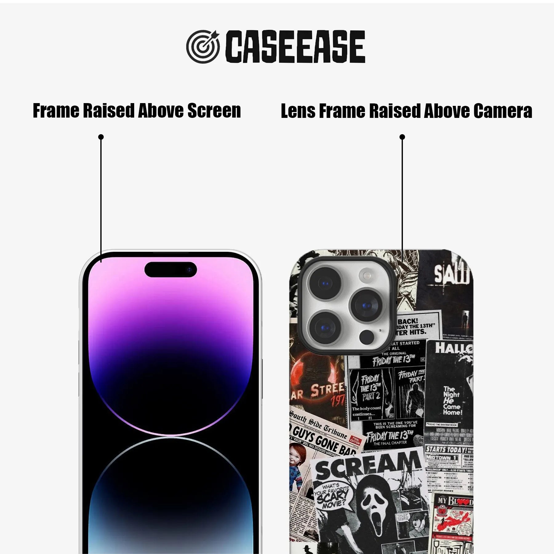 Horror Movie Collage Phone Case