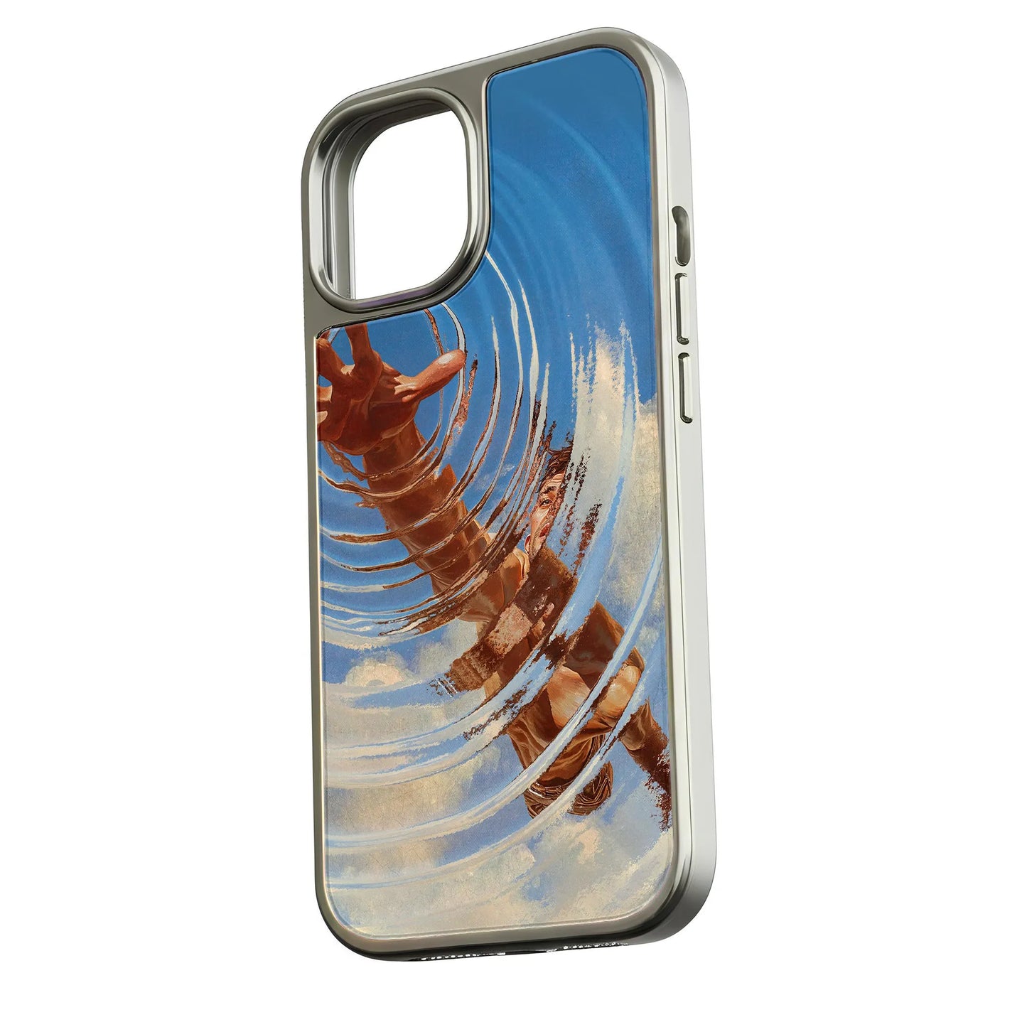 Holographic Chrome Phone Case for iPhone 14 Pro - Rainbow Mirror Finish & Metallic