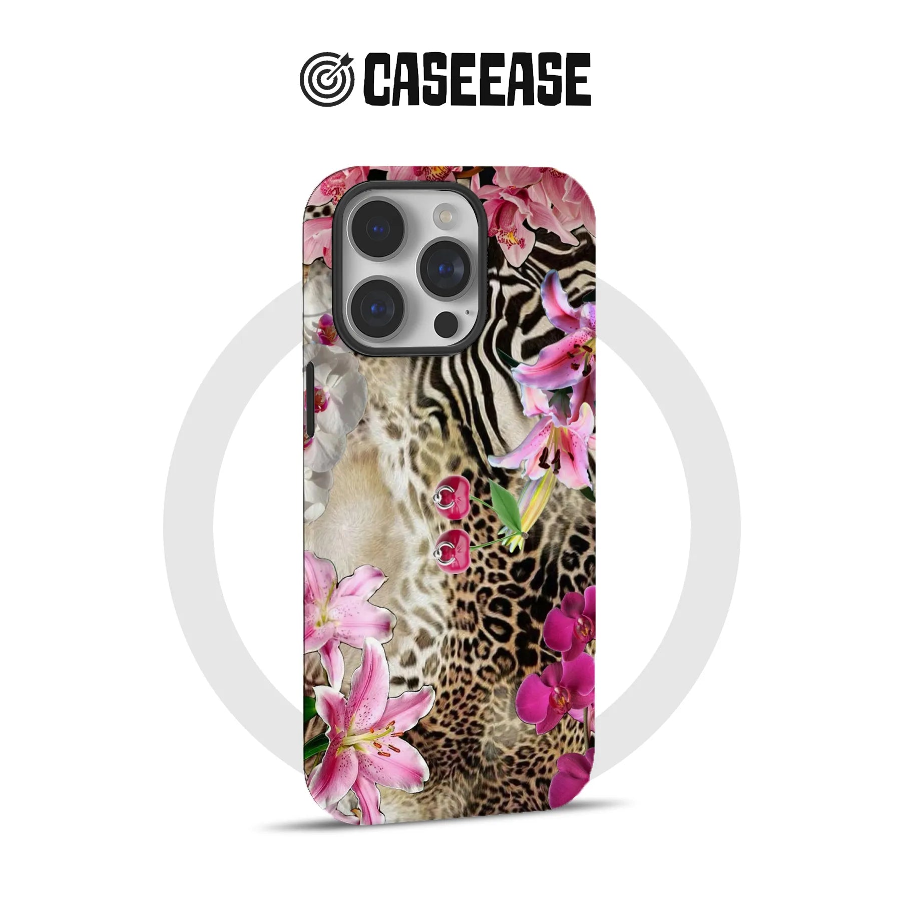 Exotic Floral and Animal Print Phone Case