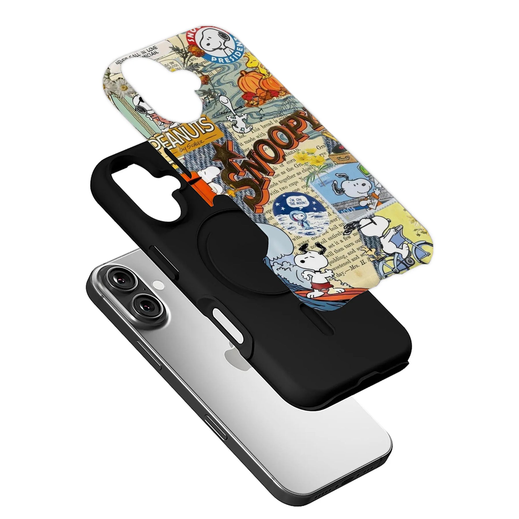Funda para teléfono con el cómic de Snoopy y Peanuts
