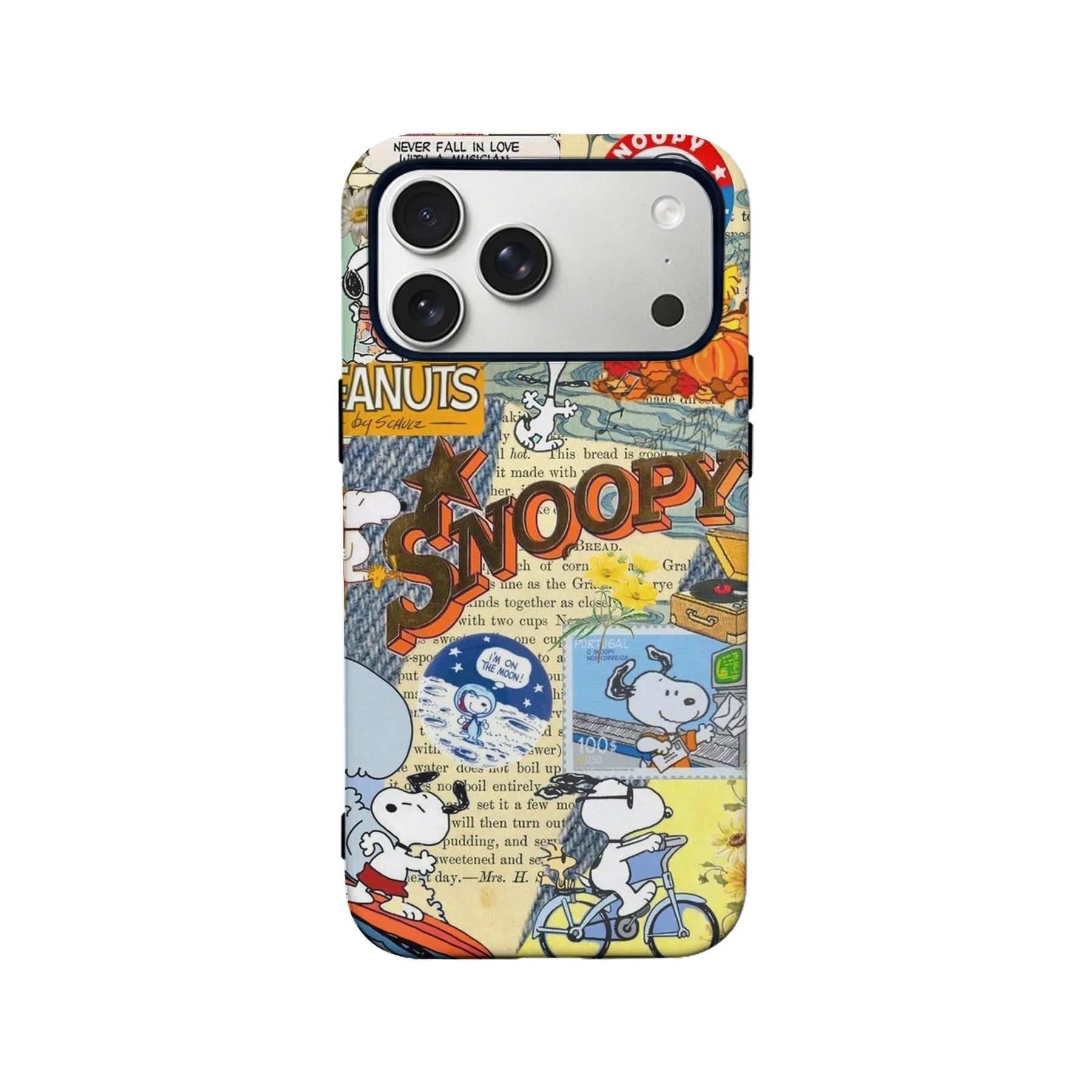 Funda para teléfono con el cómic de Snoopy y Peanuts