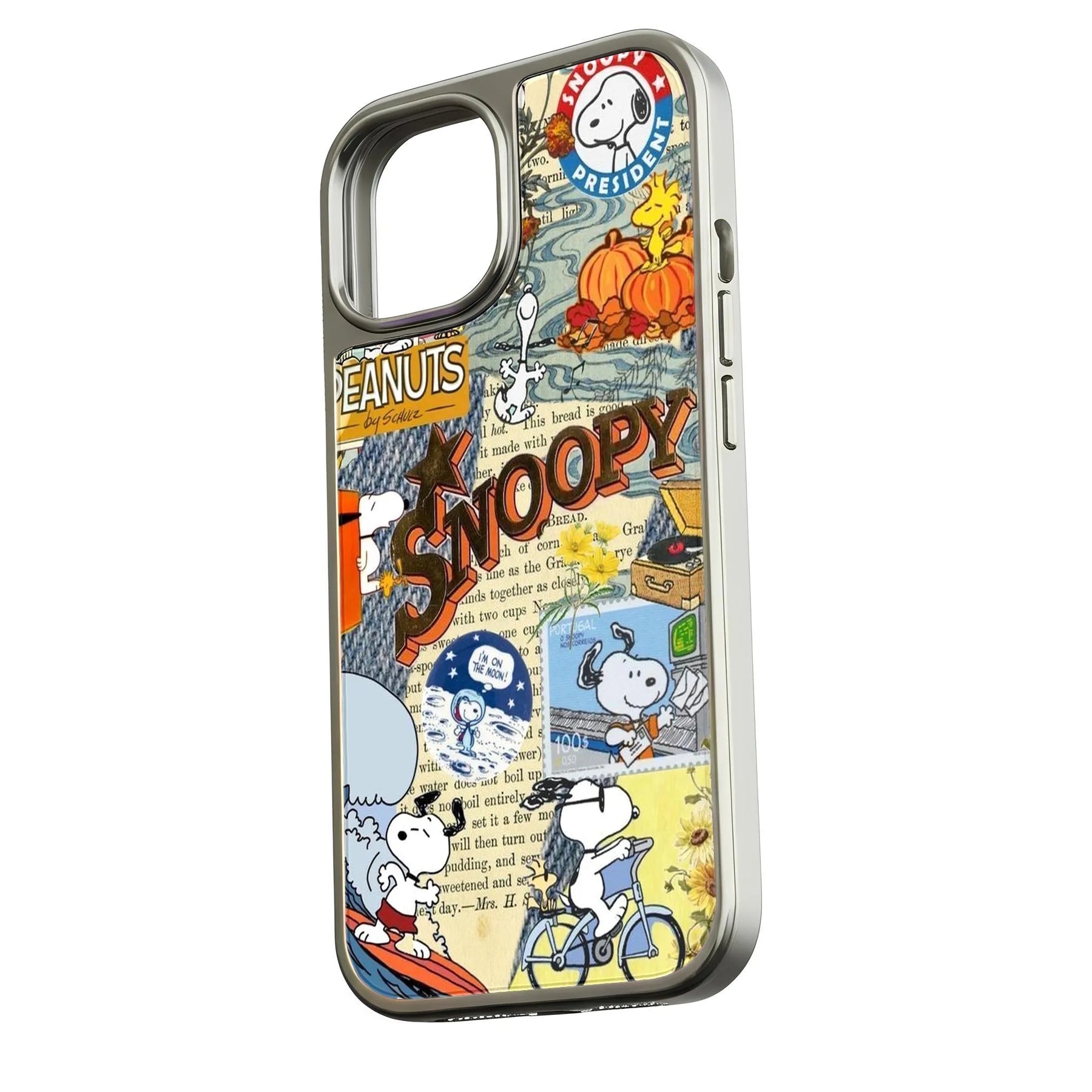 Funda para teléfono con collage de Snoopy - Diseño de cómic vintage