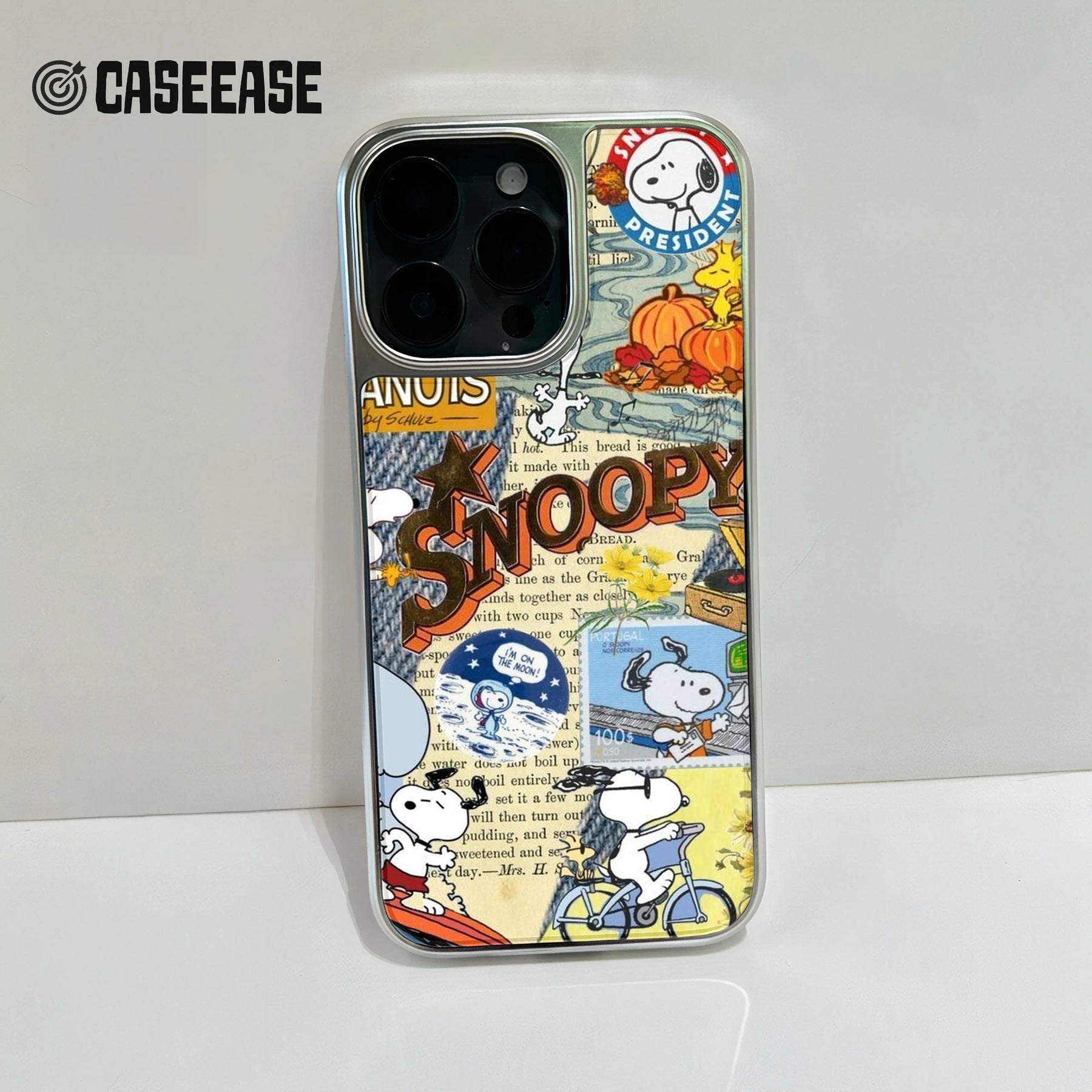 Funda para teléfono con collage de Snoopy - Diseño de cómic vintage