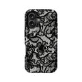 Elegante funda de teléfono de encaje negro