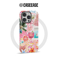 Funda para teléfono con collage de vibraciones tropicales