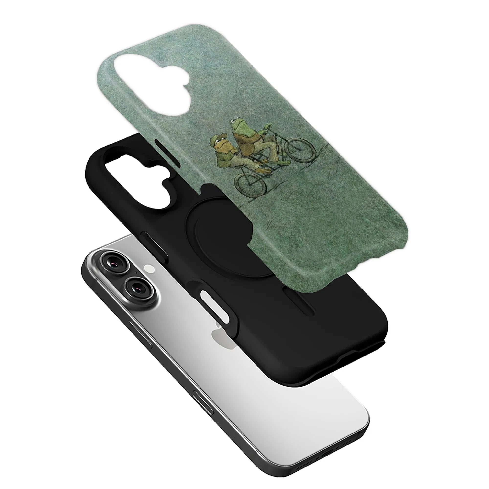 Playful Frog Bicycle Phone Case