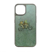 Holographic Chrome Frog Bicycle Phone Case - Unique Artistic Design