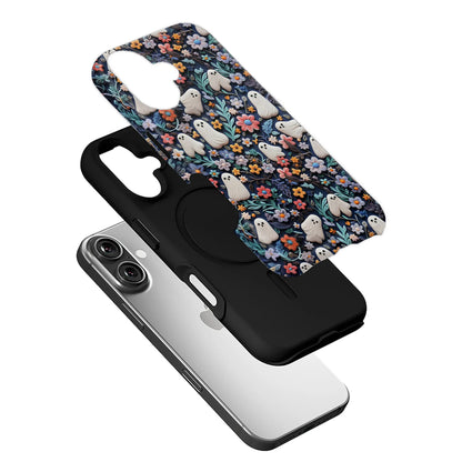 Whimsical Ghosts Floral iphone 16 phone case