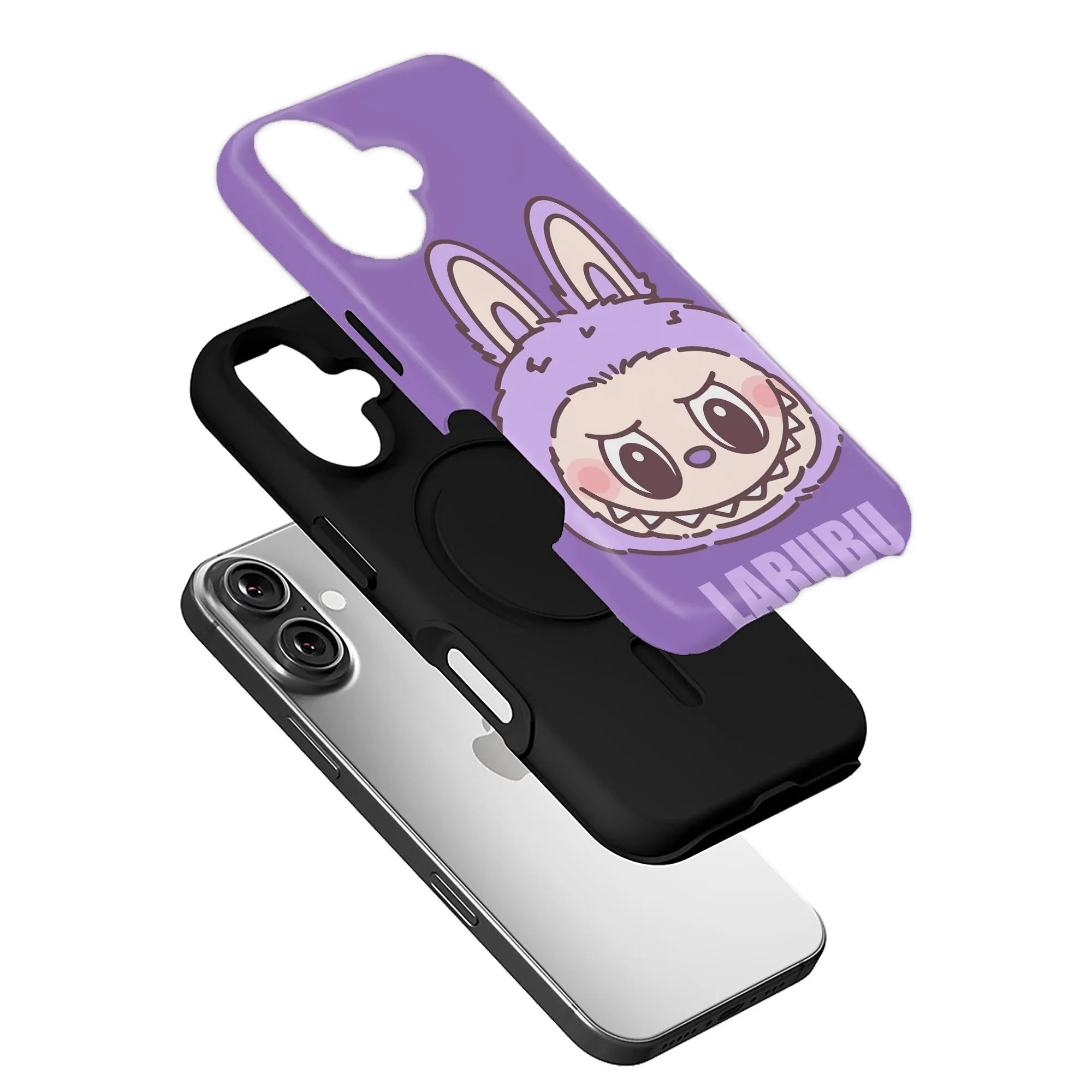 Labubu Cute Purple Bunny Phone Case