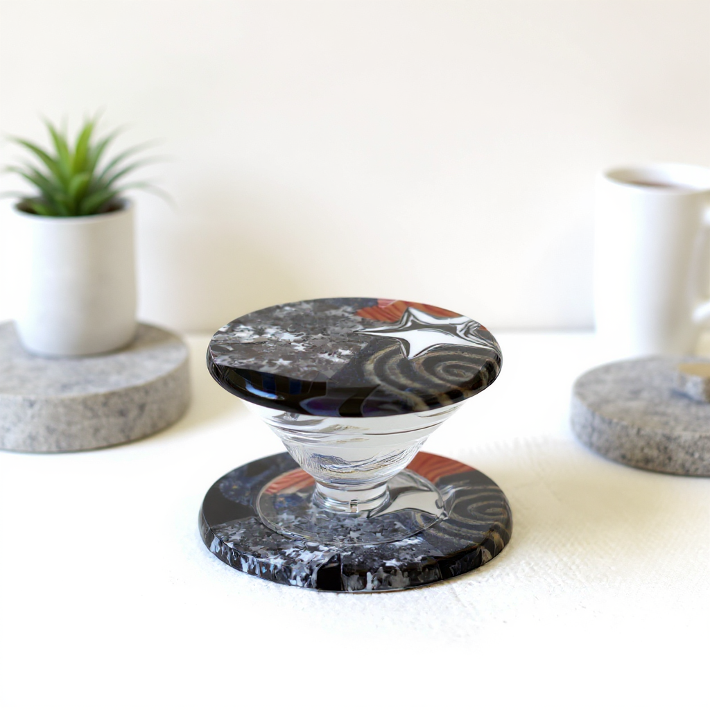 Colorful Spirals and Stars MagSafe Phone Stand