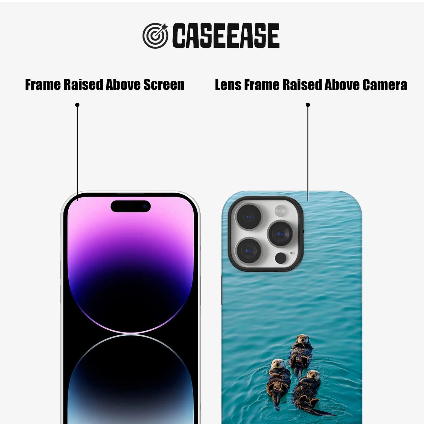 Otter Family Phone Case for Nature Lovers