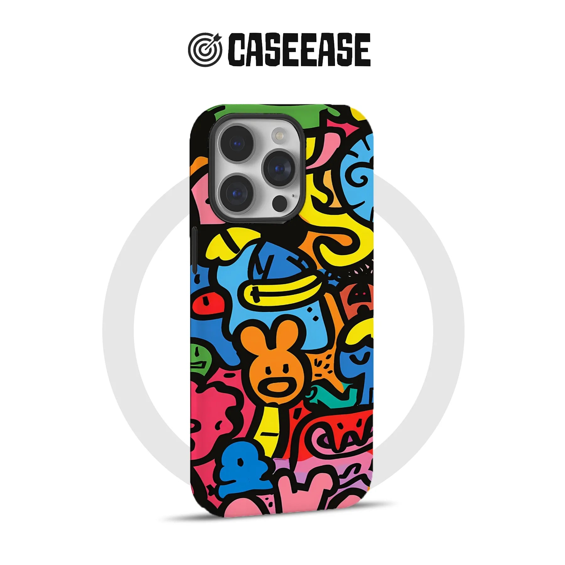 Colorful Cartoon Phone Case for Fun-Loving Individuals