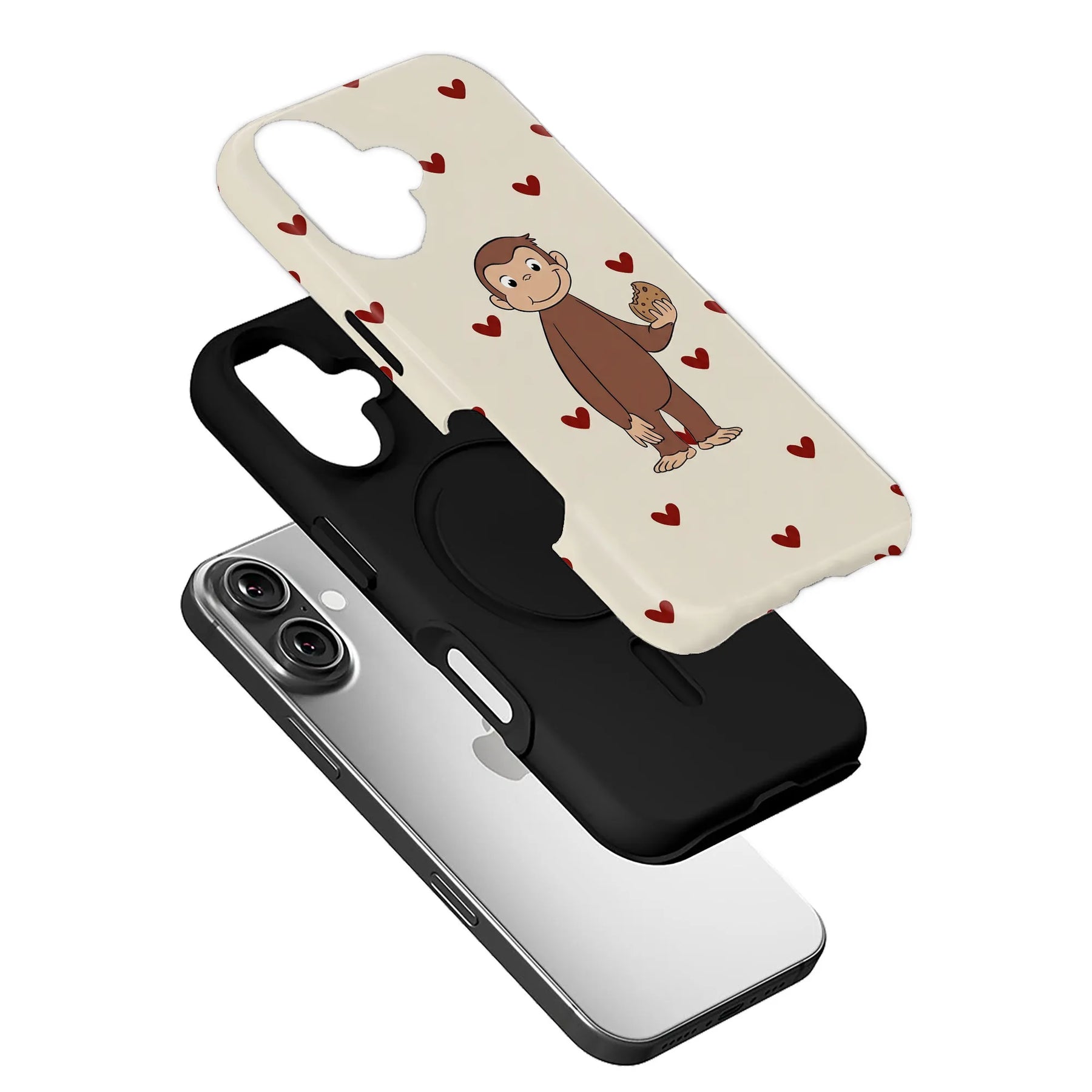 Funda para teléfono Curious George Cookie Love