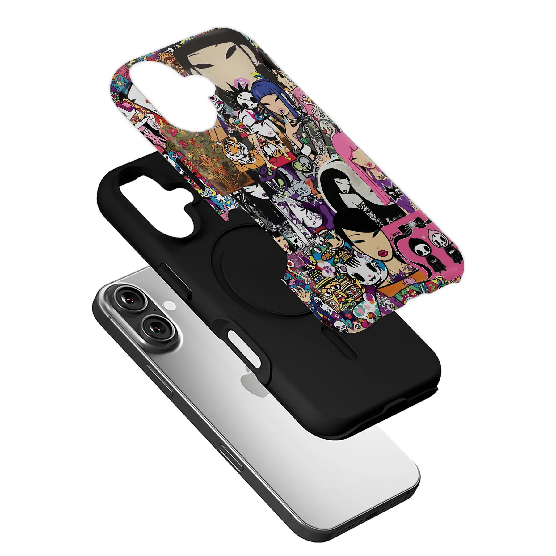 Funda para teléfono con dibujos animados vibrantes