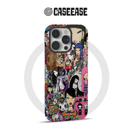 Funda para teléfono con dibujos animados vibrantes