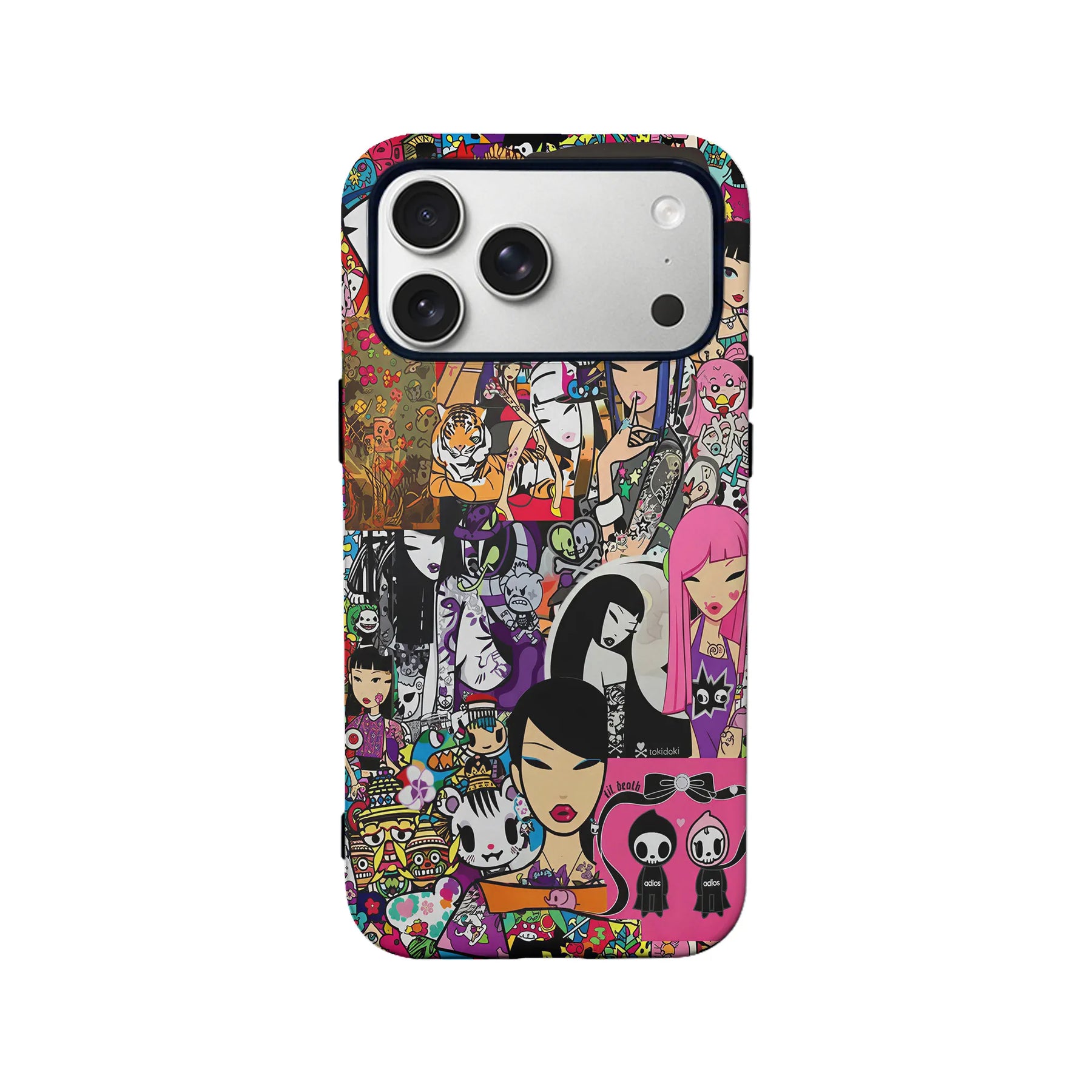Funda para teléfono con dibujos animados vibrantes