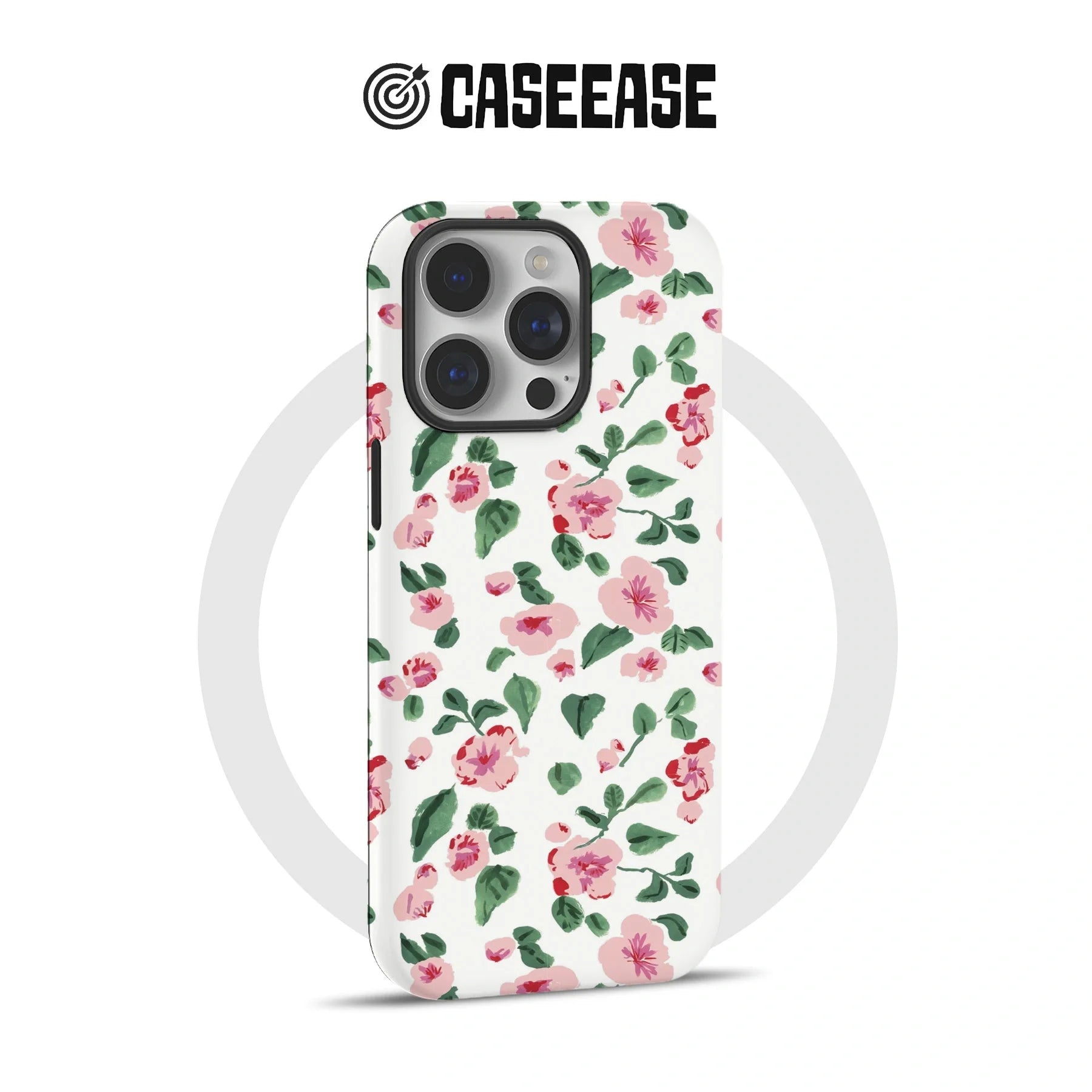 Floral Hand-Painted Phone Case – Fresh and Stylish