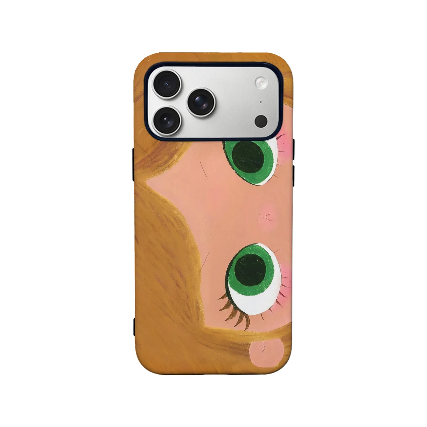 Cute Green-Eyed Cartoon Phone Case