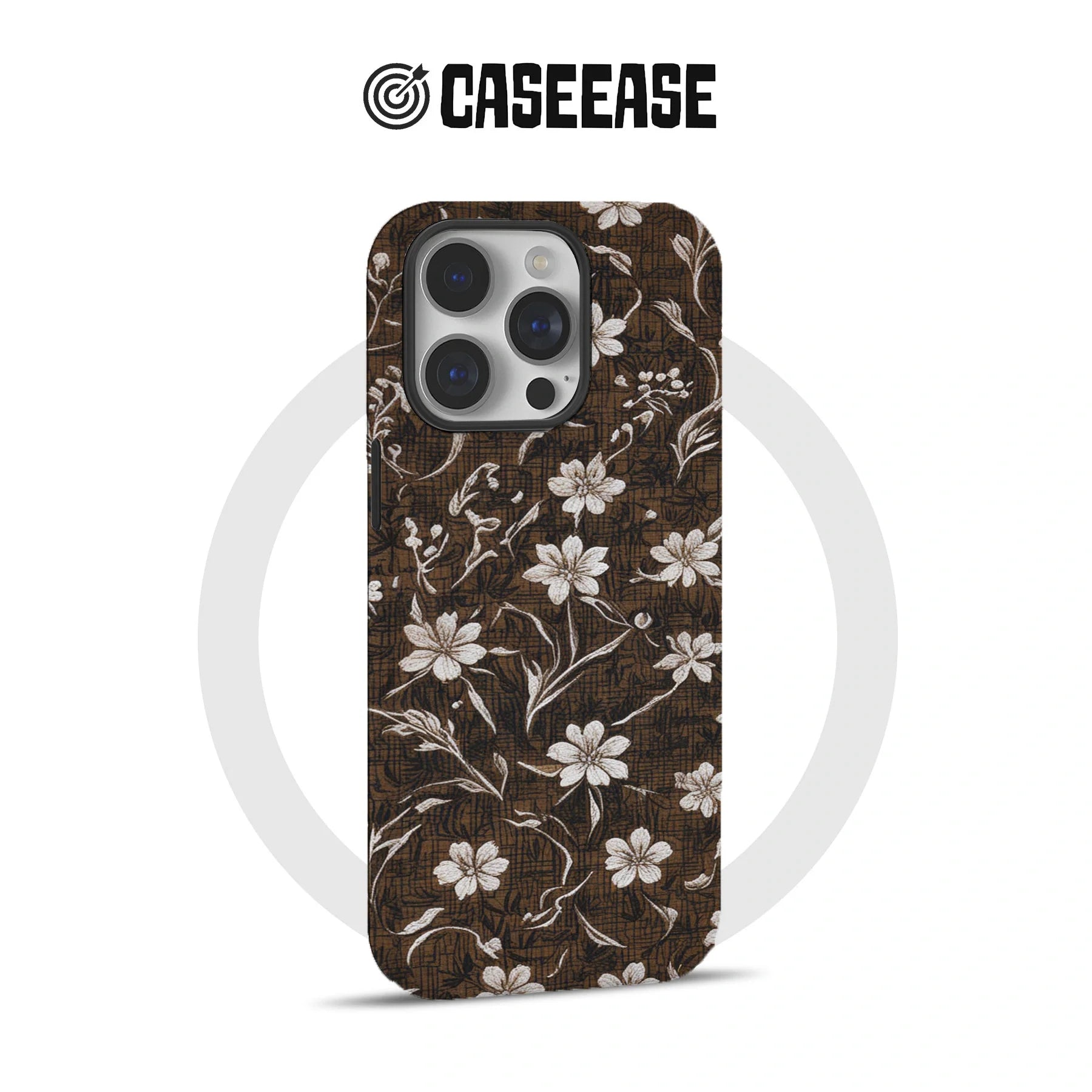 Vintage White Daisy Phone Case – Elegant and Durable