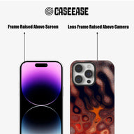 Funda para teléfono con diseño de remolino artístico para un estilo moderno
