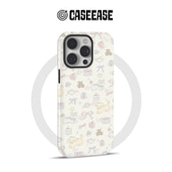 Adorable funda de teléfono con dibujos animados: diseño de gatos, perros y ositos de peluche
