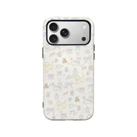 Adorable funda de teléfono con dibujos animados: diseño de gatos, perros y ositos de peluche