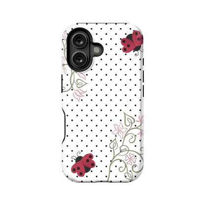 Ladybug Floral Pattern Phone Case