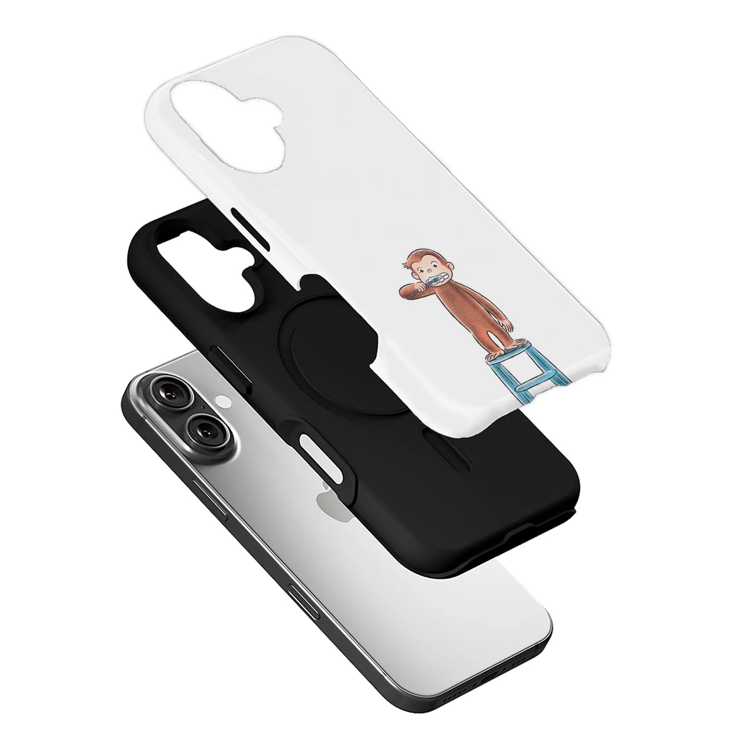 Curious George Brushing Teeth Phone Case