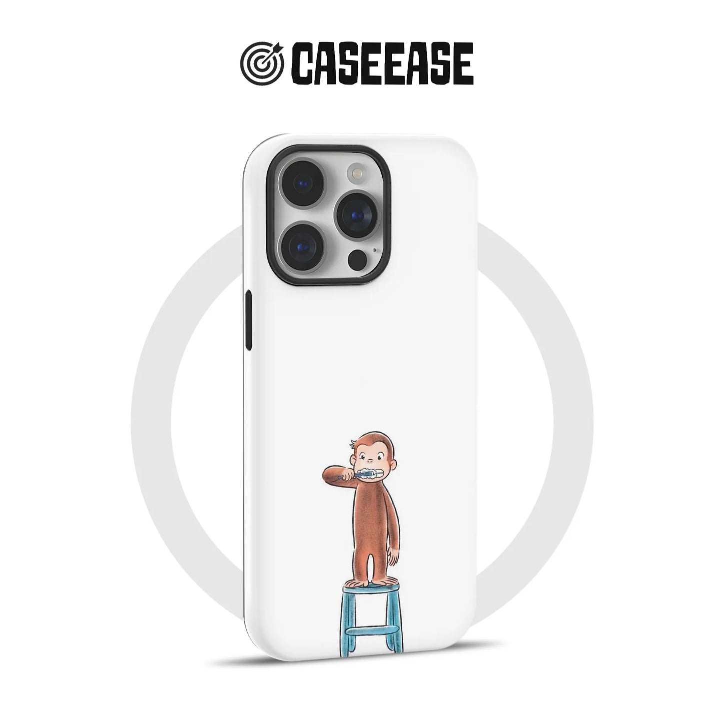 Curious George Brushing Teeth Phone Case