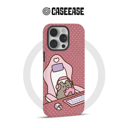 Cute Gaming Cat Phone Case for Gamers