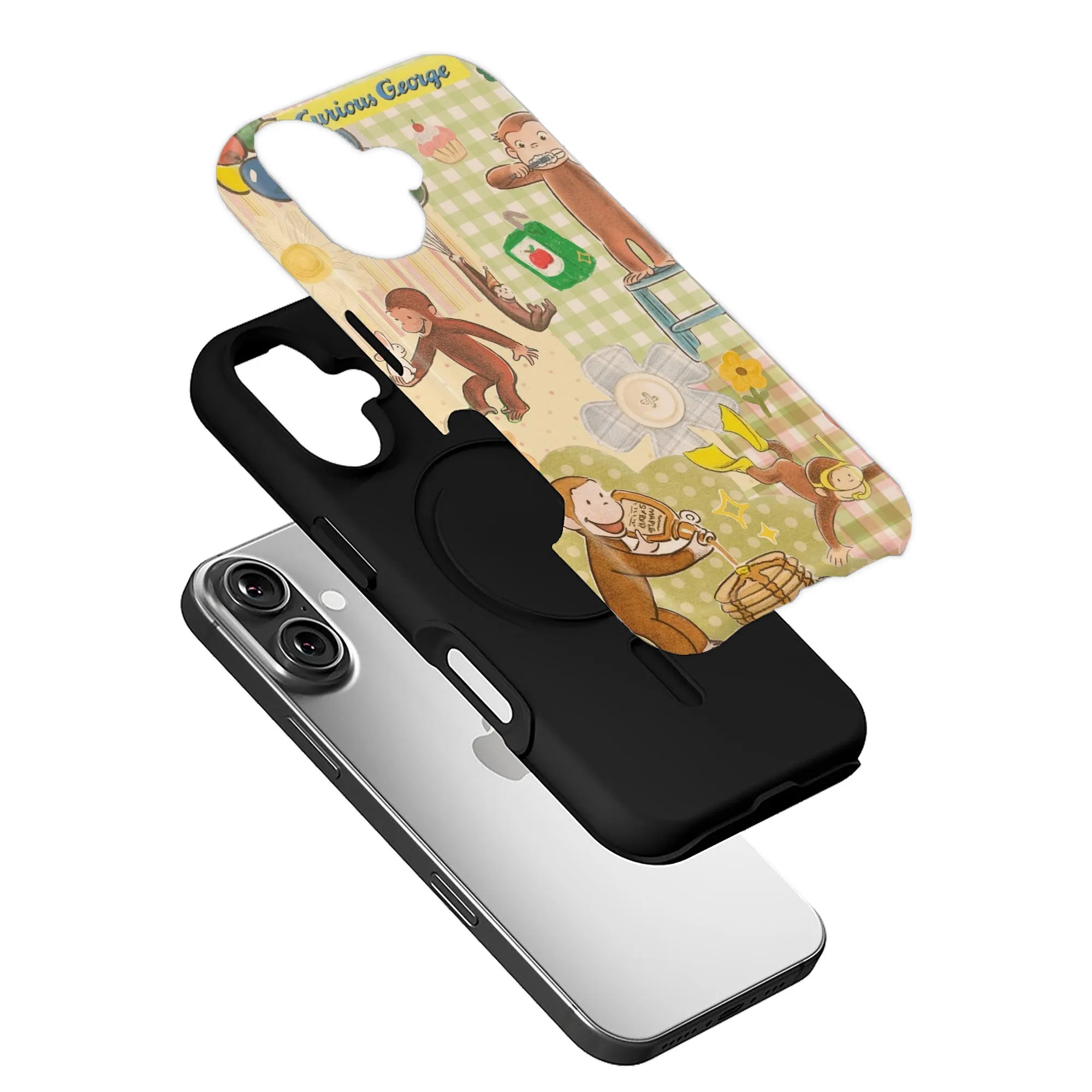 Curious George Fun Illustration Phone Case