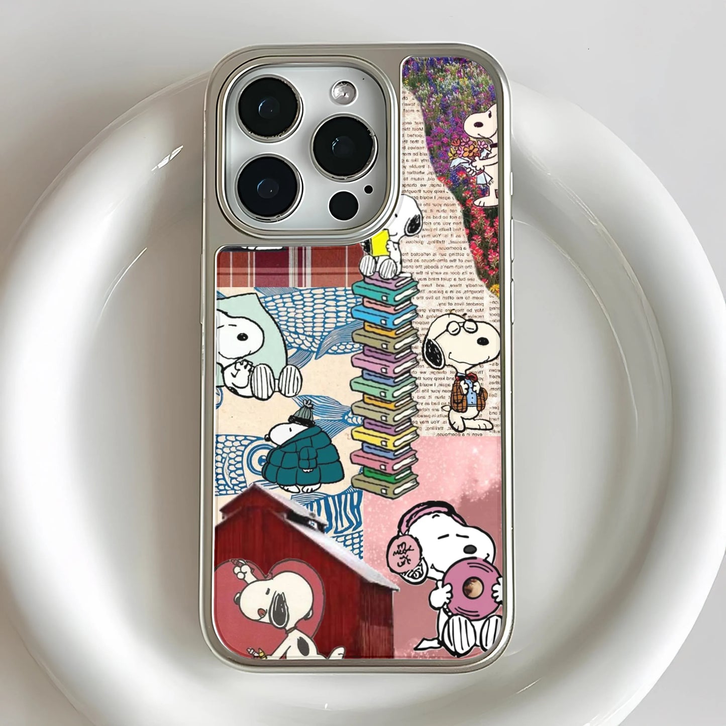 Snoopy Collage Phone Case - Vintage Cartoon Design
