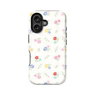 Funda para teléfono con flores silvestres multicolores: diseño fresco y divertido