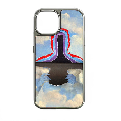 Holographic Chrome iPhone 15 Pro Case - Cosmic Reveal Design