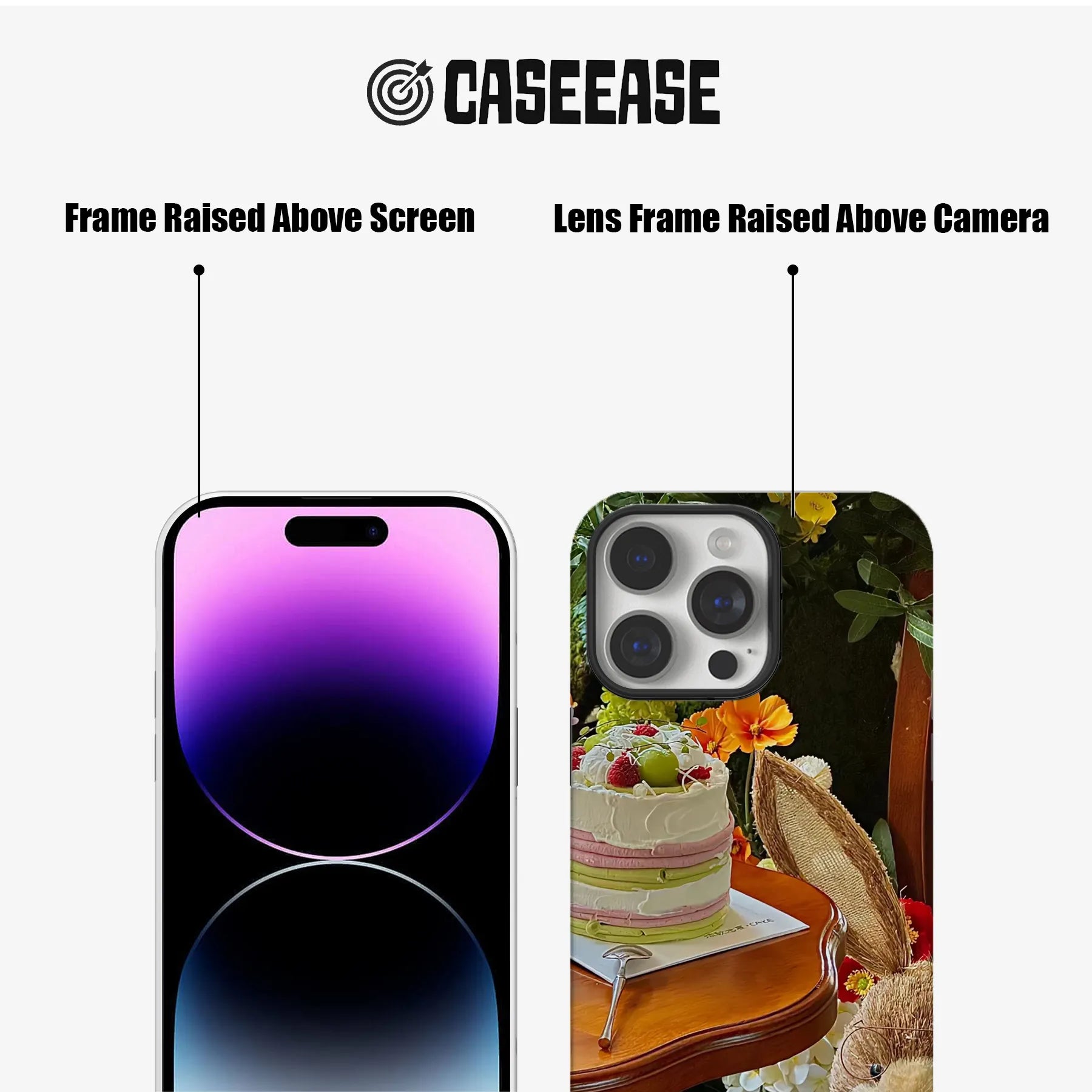 Whimsical Bunny and Cake Phone Case