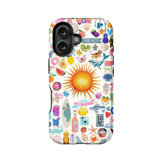 Vibrant Beach-Themed Phone Case