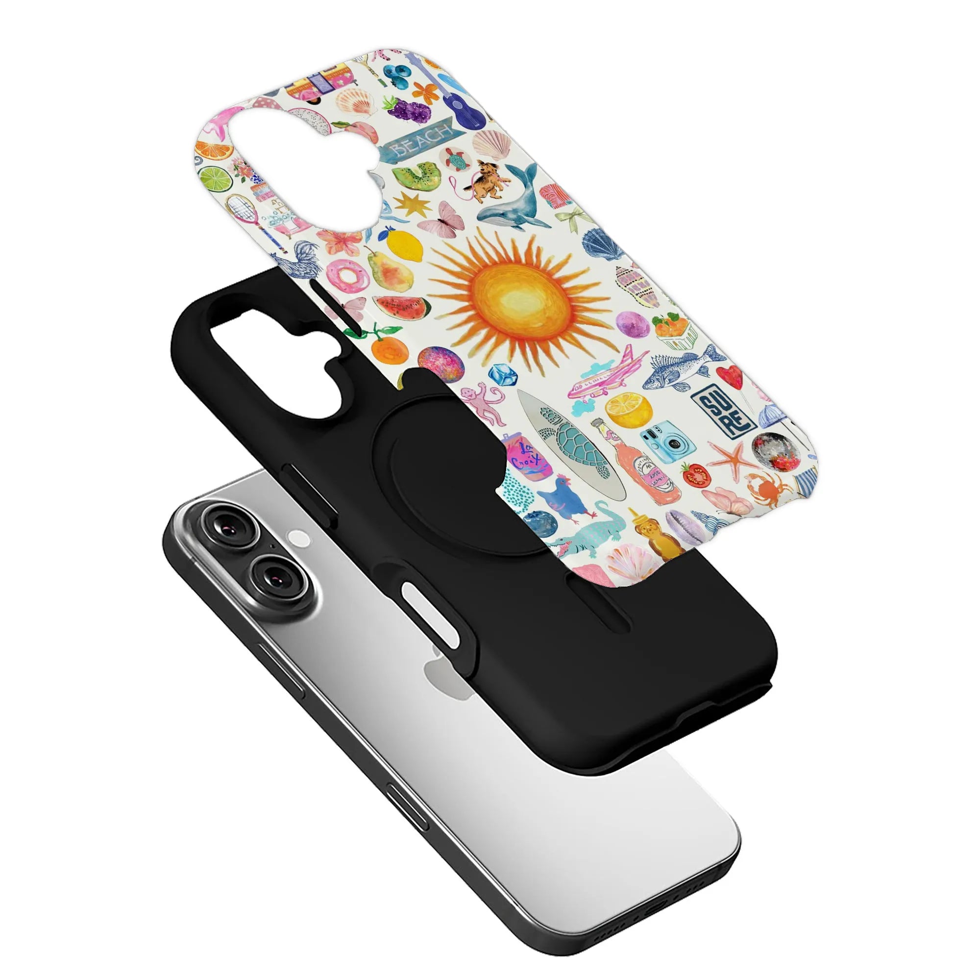 Vibrant Beach-Themed Phone Case
