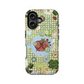 Love Bug Green Gingham Phone Case