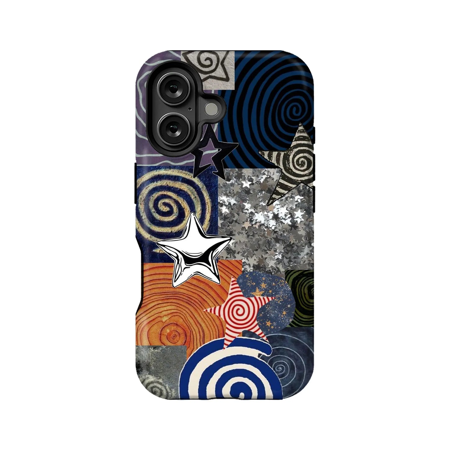 Spirals and Stars Phone Case