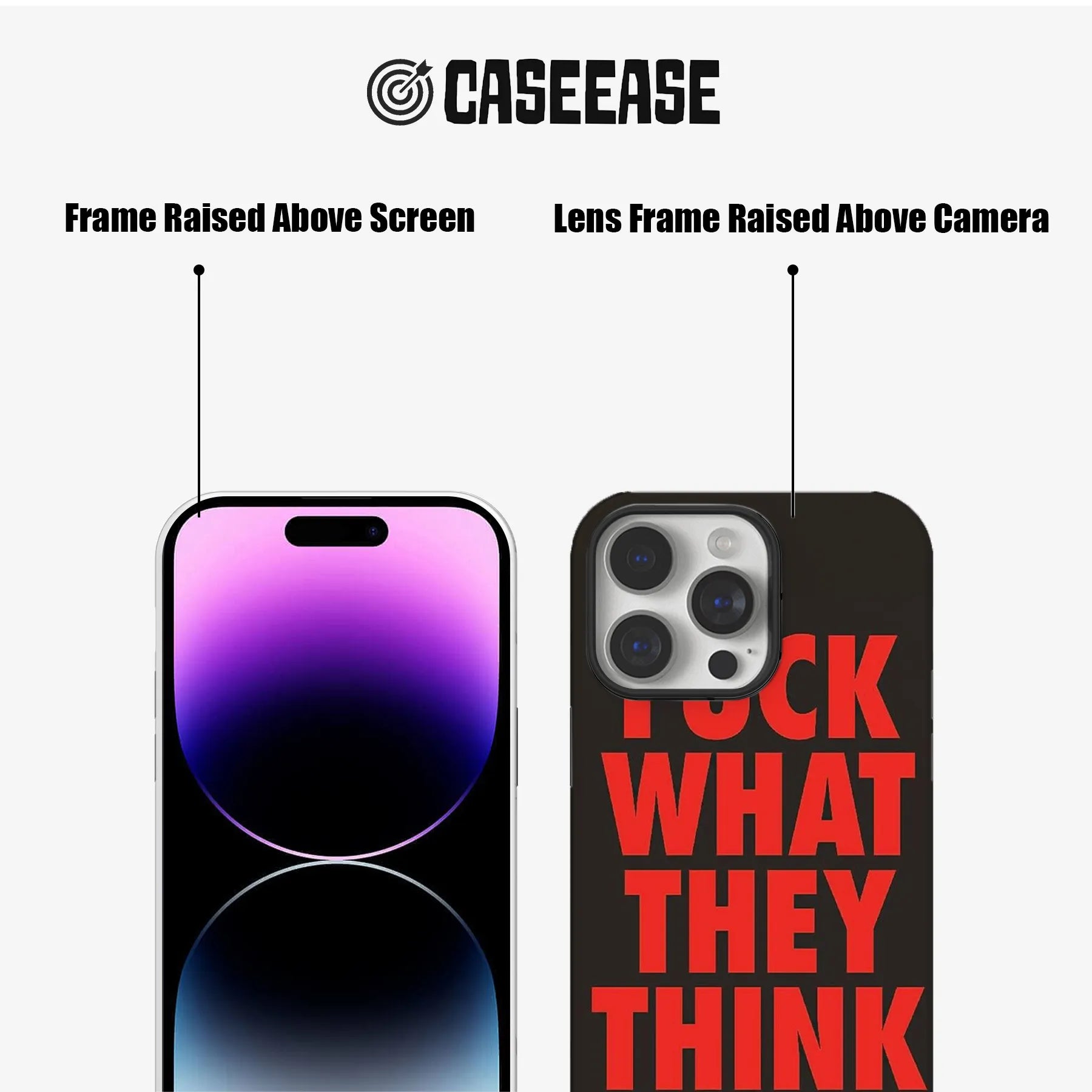 Bold Message Phone Case - F*CK WHAT THEY THINK
