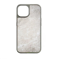 Holographic Chrome iPhone 15 Pro Case - Elegant Marble Design