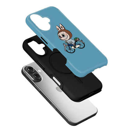 Playful Rabbit Biker Phone Case