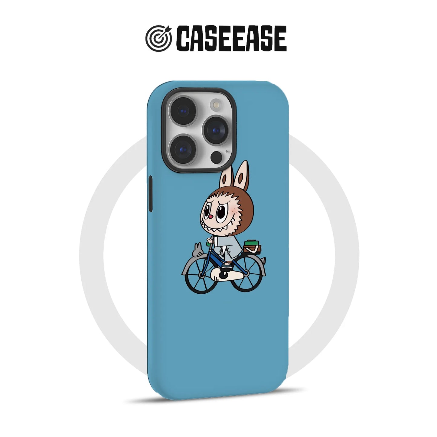 Playful Rabbit Biker Phone Case