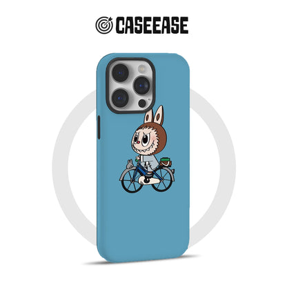 Playful Rabbit Biker Phone Case