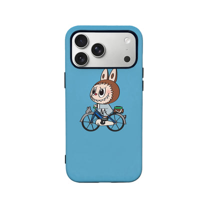 Playful Rabbit Biker Phone Case