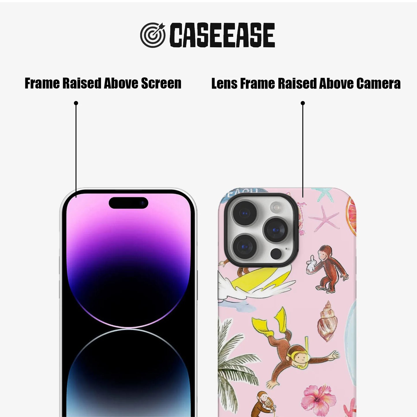 Curious  George Beach Phone Case