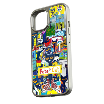 Pete the Cat Holographic Phone Case - Colorful Artistic Design